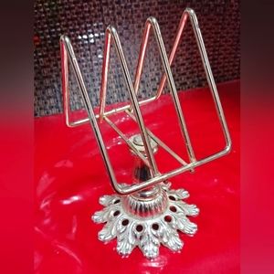 Vintage METAL 3 SECTION NAPKIN HOLDER